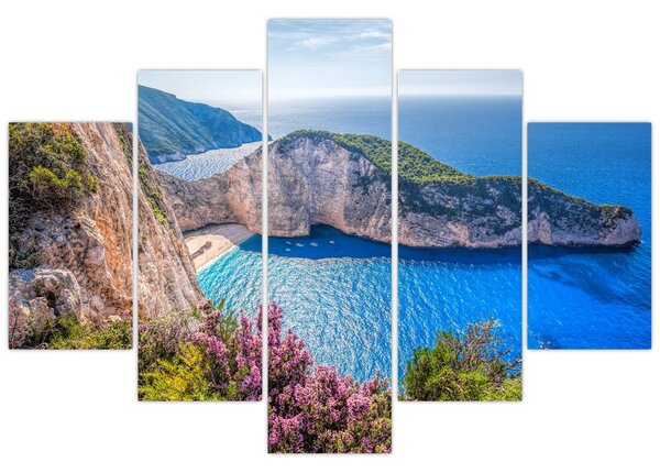 Obraz - Pláž Navagio, Grécko (150x105 cm)