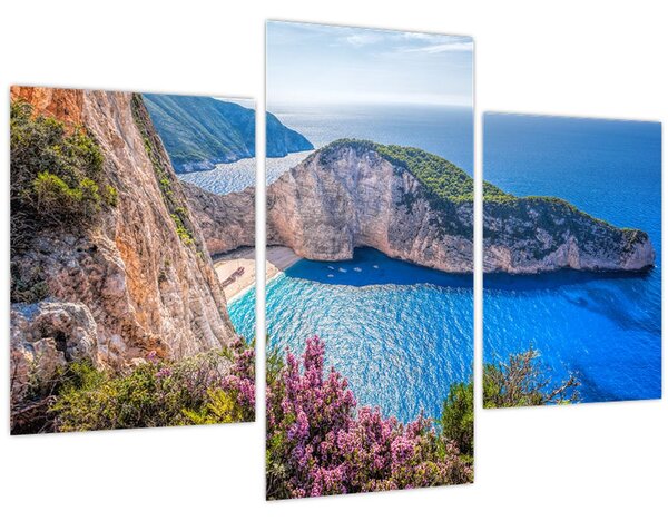 Obraz - Pláž Navagio, Grécko (90x60 cm)