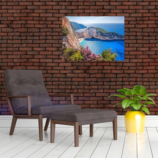 Obraz - Pláž Navagio, Grécko (70x50 cm)
