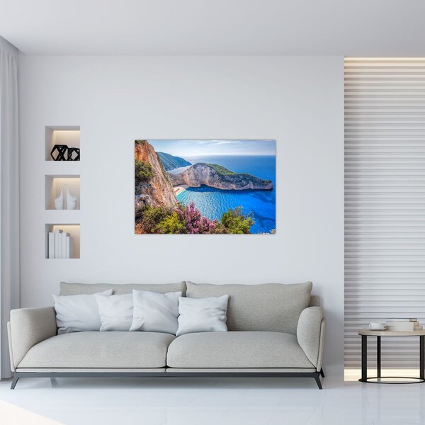 Obraz - Pláž Navagio, Grécko (90x60 cm)