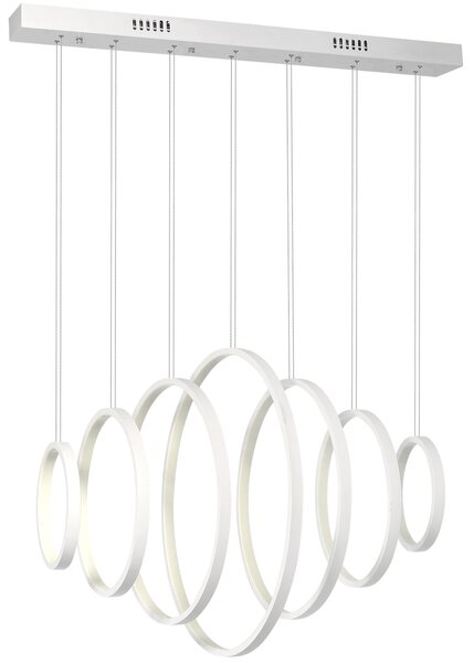 Závesné LED svietidlo Pixels, 7x LED 96w, 4000k, w