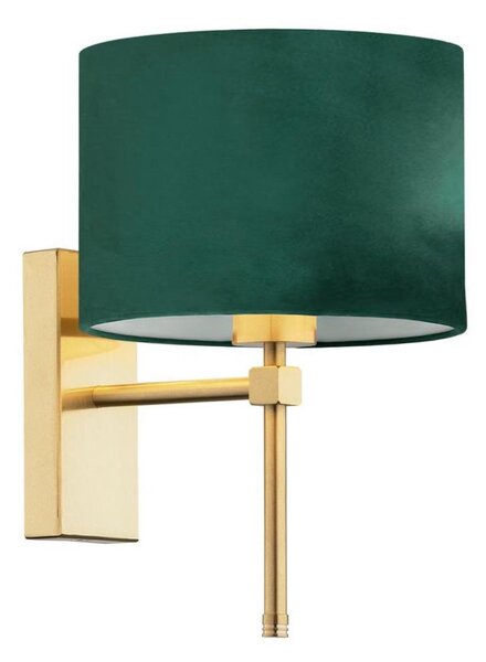 Argon 8107 - Nástenná lampa ABBANO 1xE27/15W/230V mosadz/zelená
