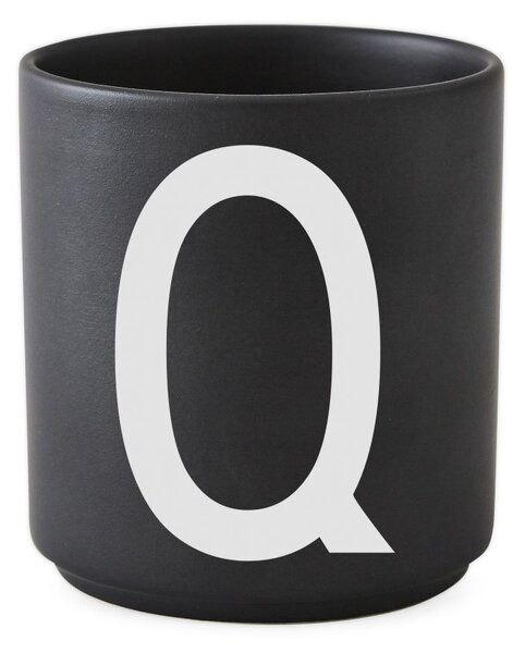 Porcelánový hrnček/dózička Letters black Q, 300 ml