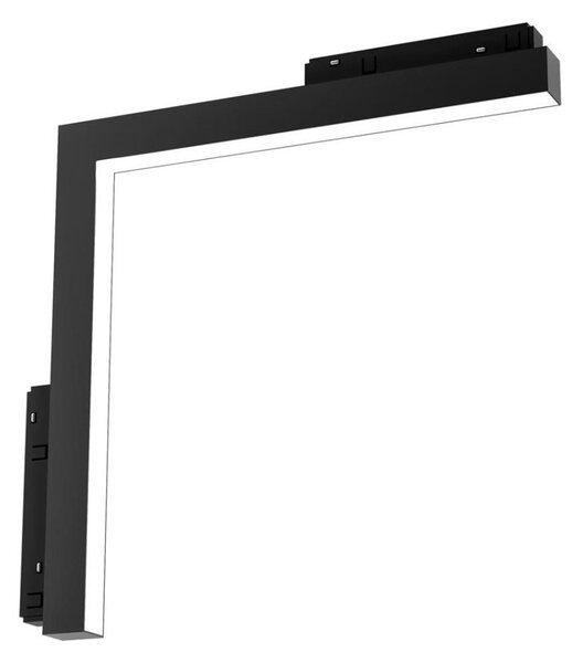 LED Svietidlo do lištového systému MAGNETIC TRACK L-DOWN LED/24W/48V 3000K čierna