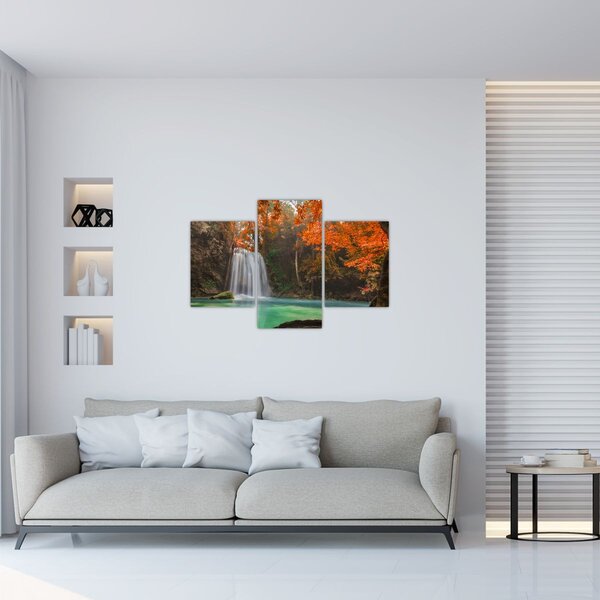 Obraz - Vodopád v Thajsku (90x60 cm)
