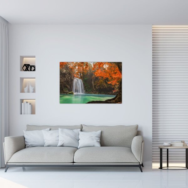 Obraz - Vodopád v Thajsku (90x60 cm)
