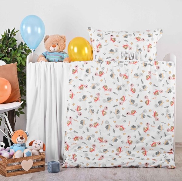 Obliečky detské bavlnené Korytnačky EMI, Detský set 90x130 + 45x65