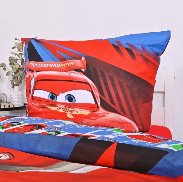 Detské obliečky Cars 80x80 + 140x200 cm