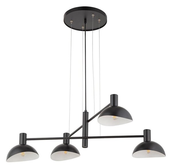 Luster na lanku ARTIS 4xE14/40W/230V čierna