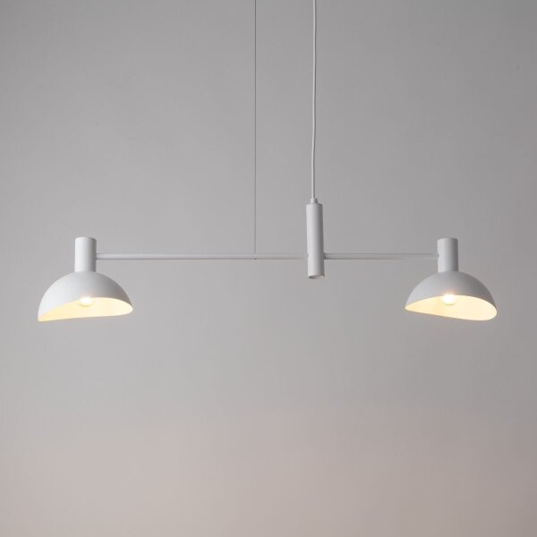 Luster na lanku ARTIS 2xE14/40W/230V biela