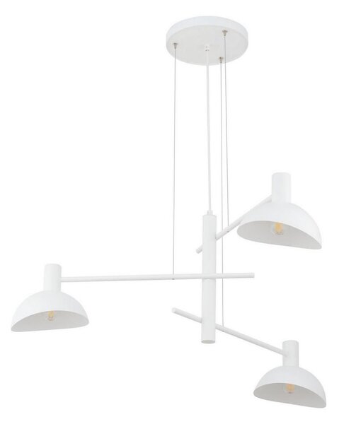 Luster na lanku ARTIS 3xE14/40W/230V biela