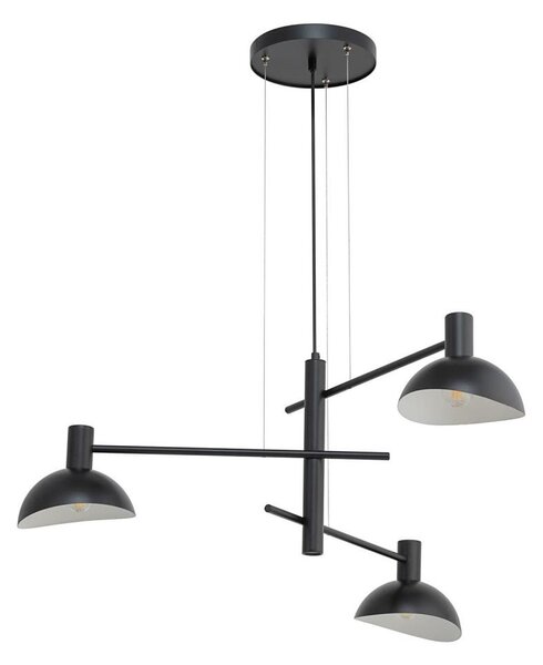 Luster na lanku ARTIS 3xE14/40W/230V čierna