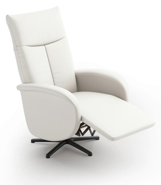 RELAXAČNÉ KRESLO, koža, biela Sit & More - Online Only obývacie izby, Online Only