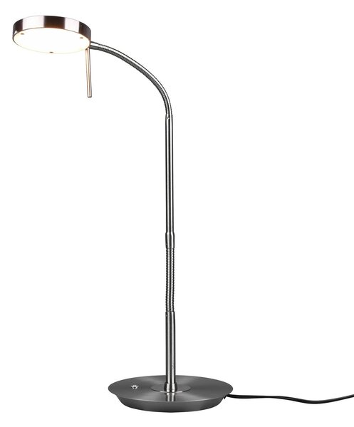 Lindby Sharani stolová LED lampa, CCT, nikel