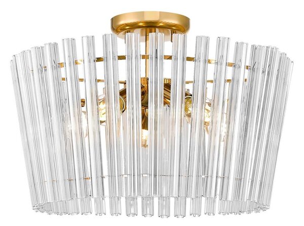 Zuma Line C0547-05H-F9AC - Prisadený luster BACH 5xE14/40W/230V zlatá