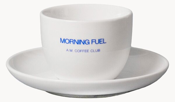 Keramická šálka na kávu's podšálkou Morning Fuel