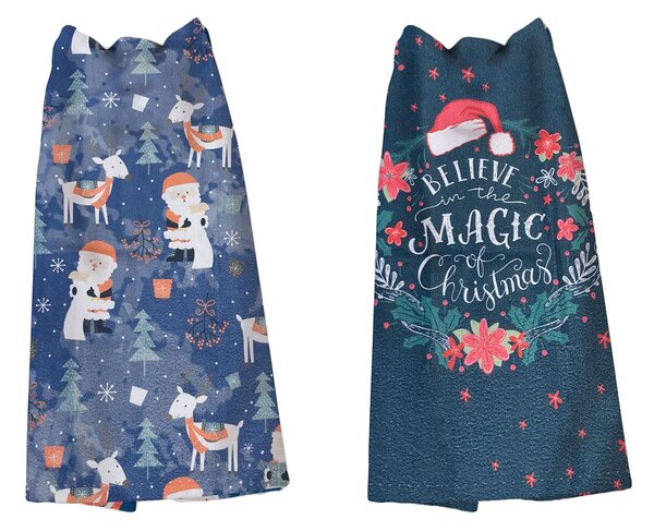 KUCHYNSKÉ UTIERKY MS HOME CHRISTMAS SADA 2 KS 38X60 CM VZOROVANÉ