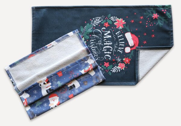 KUCHYNSKÉ UTIERKY MS HOME CHRISTMAS SADA 2 KS 38X60 CM VZOROVANÉ