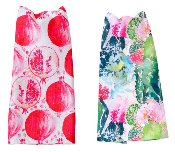 KUCHYNSKÉ UTIERKY MS HOME TROPICAL FRUITS SADA 2 KS 38X60 CM VZOROVANÉ