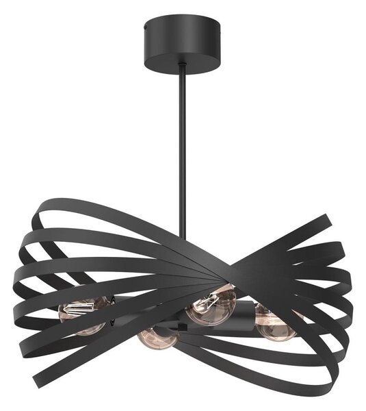 Luster na tyči SPARKLE 4xE27/15W/230V čierna