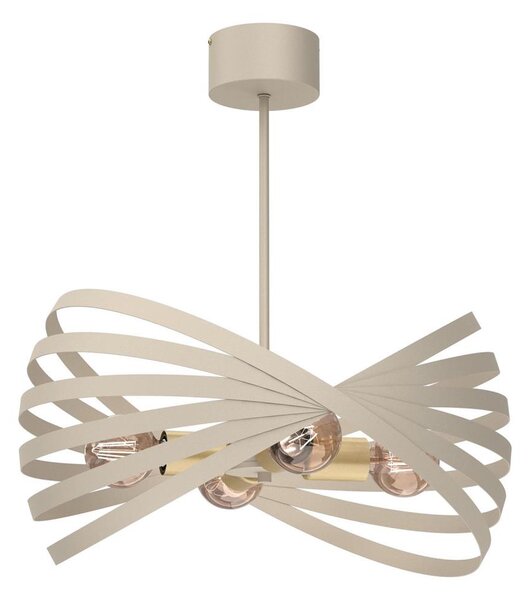 Luster na tyči SPARKLE 4xE27/15W/230V béžová
