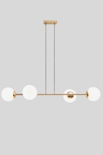 Luster na lanku FIRA 4xE27/60W/230V zlatá