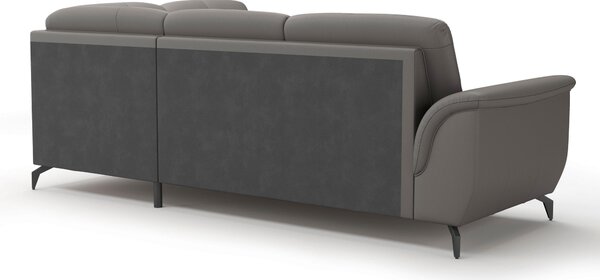 ROHOVÁ SEDAČKA, textil, koža, mokka Sit & More - Sedačky, Online Only
