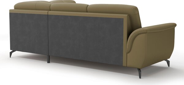 ROHOVÁ SEDAČKA, textil, koža, olivovozelená Sit & More - Sedačky, Online Only