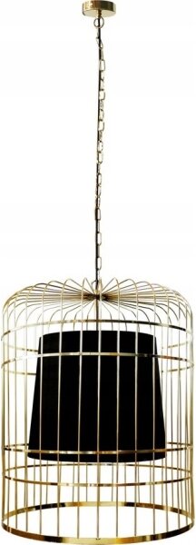 Luster na reťazi LONGIS 2xE27/60W/230V pr. 60 cm zlatá/čierna