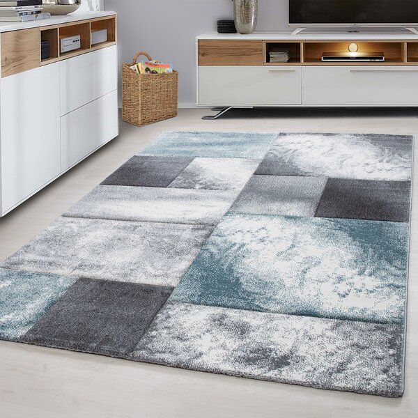 Ayyildiz , Kusový koberec Hawaii 1710 blue, 80x300, modrá, kancelária