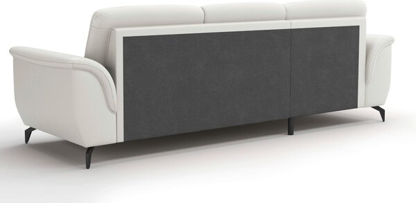 ROHOVÁ SEDAČKA, textil, koža, biela Sit & More - Sedačky, Online Only