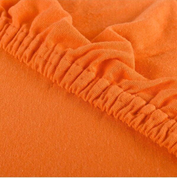 Plachta posteľná oranžová jersey EMI, Detská plachta 60x120