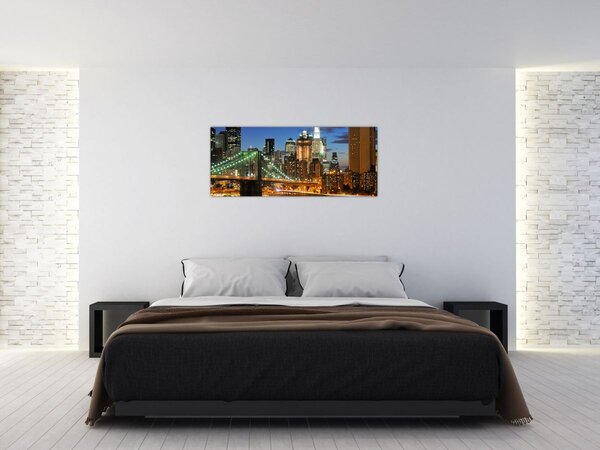 Obraz - Most s New Yorkom (120x50 cm)