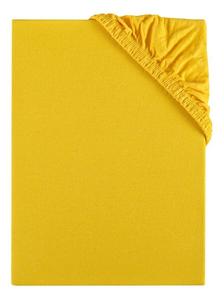 Plachta posteľná svetložltá jersey EMI, Detská plachta 60x120