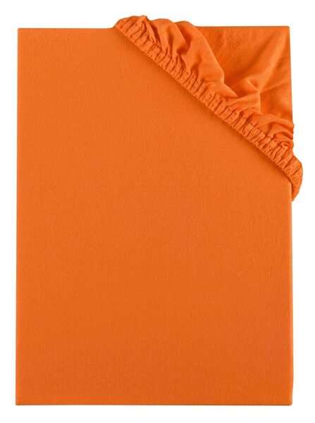 Plachta posteľná oranžová jersey EMI, Detská plachta 60x120