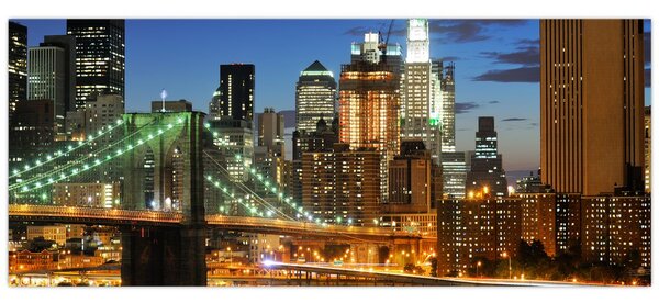 Obraz - Most s New Yorkom (120x50 cm)
