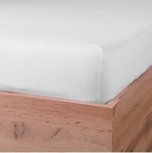 Plachta posteľná biela jersey EMI, Detská plachta 70x140