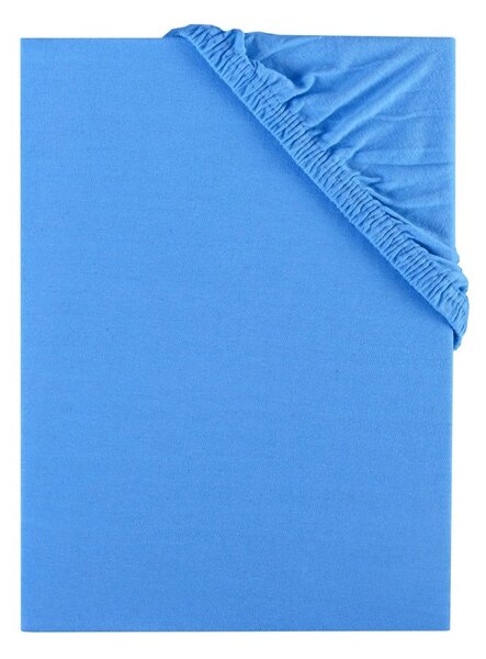 Plachta posteľná modrá jersey EMI, Detská plachta 60x120