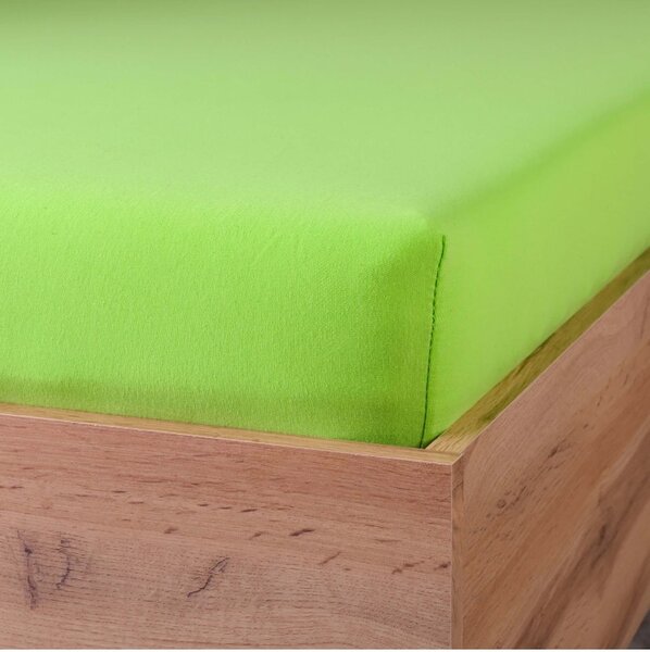 Plachta posteľná zelená jersey EMI, Detská plachta 60x120