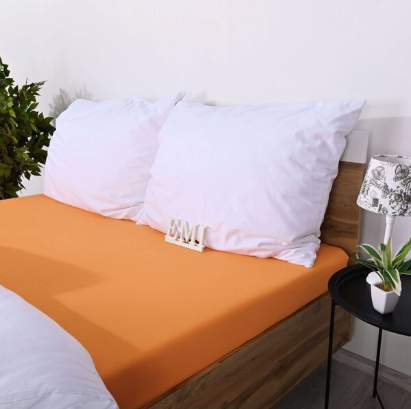Plachta posteľná marhuľová jersey EMI, Detská plachta 60x120