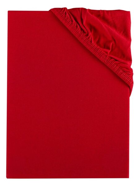 Plachta posteľná červená jersey EMI, Detská plachta 60x120