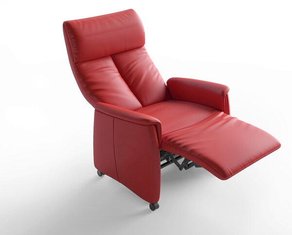 RELAXAČNÉ KRESLO, koža, červená Sit & More - Online Only obývacie izby, Online Only