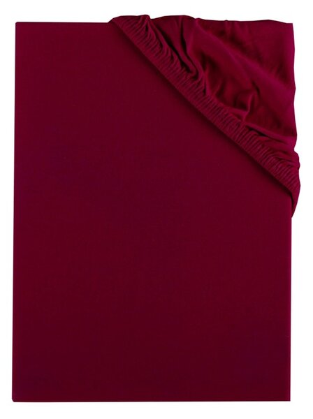Plachta posteľná bordová jersey EMI, Detská plachta 60x120