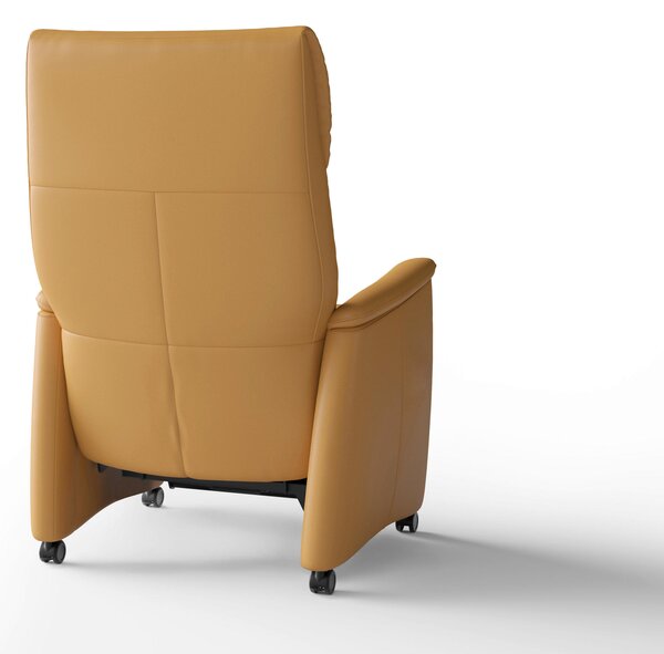 RELAXAČNÉ KRESLO, koža, kari žltá Sit & More - Online Only obývacie izby, Online Only