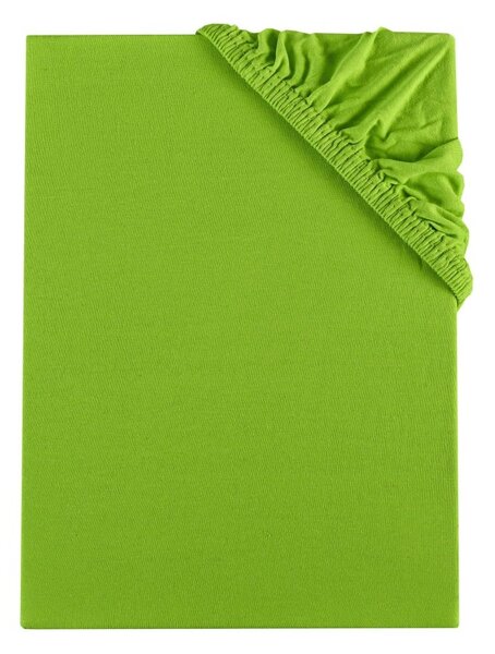 Plachta posteľná zelená jersey EMI, Detská plachta 60x120