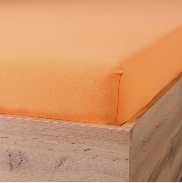 Plachta posteľná marhuľová jersey EMI, Detská plachta 60x120