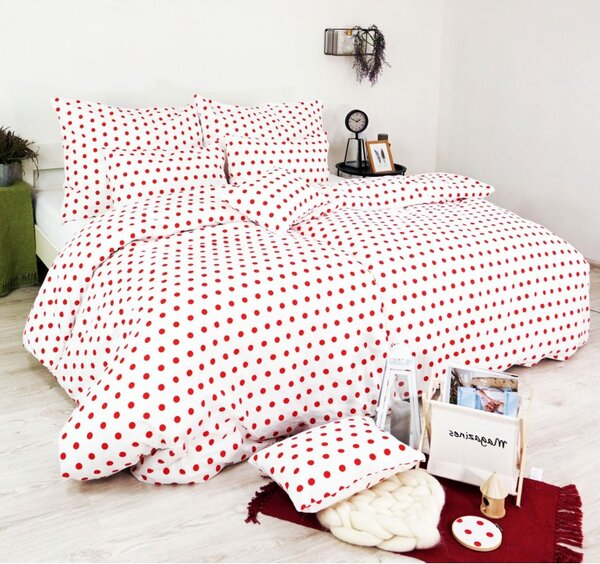 Obliečky Rím červené EMI, Štandardný set jednolôžko obsahuje 1x 140x200 + 1x 70x90