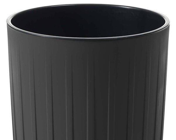 PLASTOVÝ KVETINÁČ STRIPPED ECO 42X25 CM ČIERNA