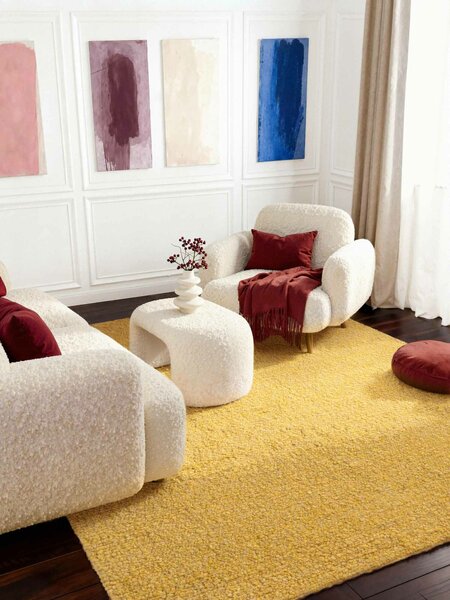 Ted Baker, Kusový koberec Ted Baker Notting Hill 106348 Yellow, 120x170, žltá, obývacia izba
