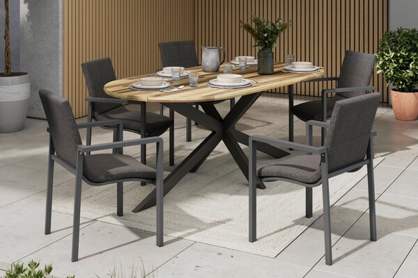 ZÁHRADNÝ STÔL, drevo, kov, 200/76/100 cm Ambia Garden - Online Only záhrada, Online Only